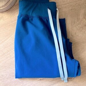 XXS-R Royal Blue Figs Livingston Basic Scrub Pants